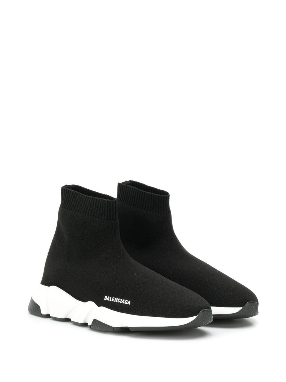 Balenciaga Kids Speed gebreide sneakers - Zwart