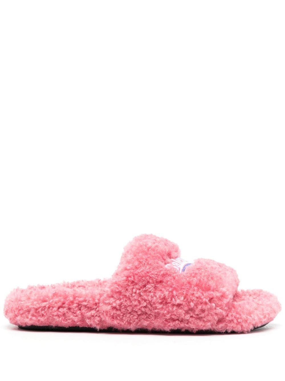 Balenciaga Slippers met geborduurd logo - Roze