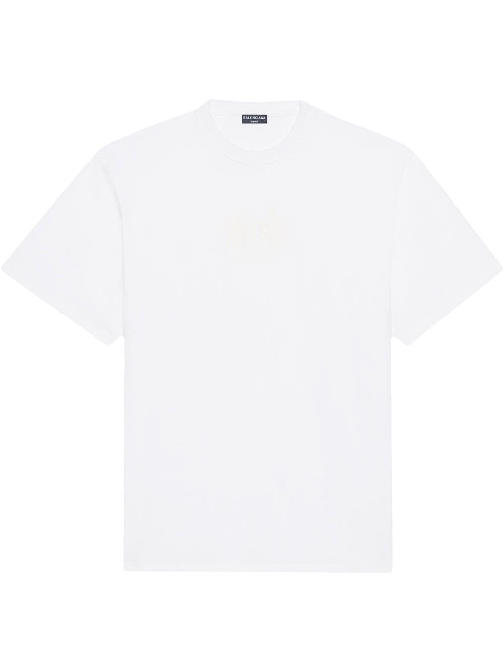 Balenciaga T-shirt met logoplakkaat - Wit