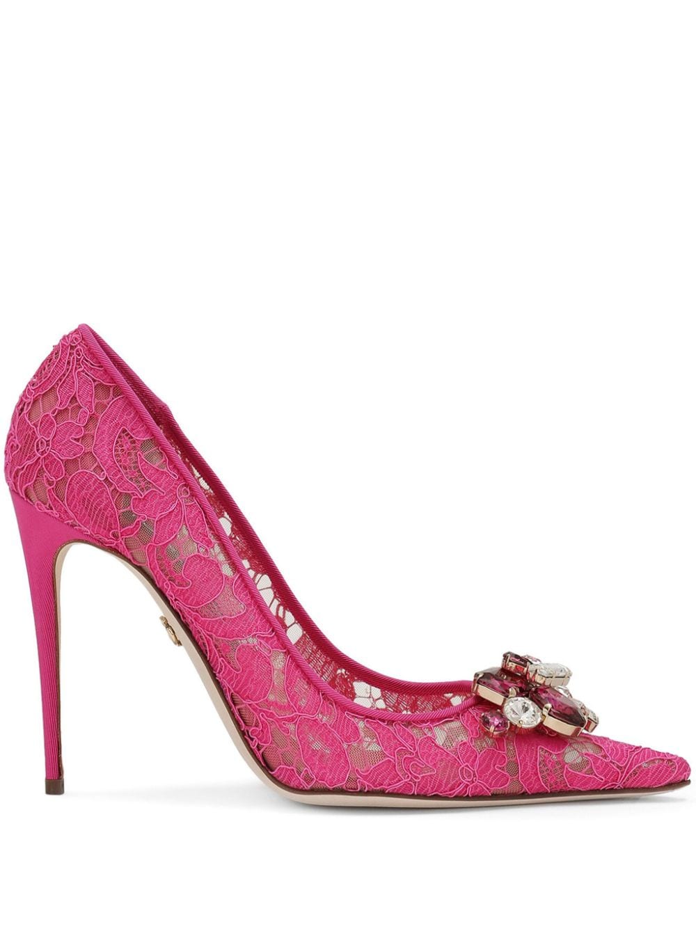 Dolce & Gabbana Belucci pumps met kant - Roze