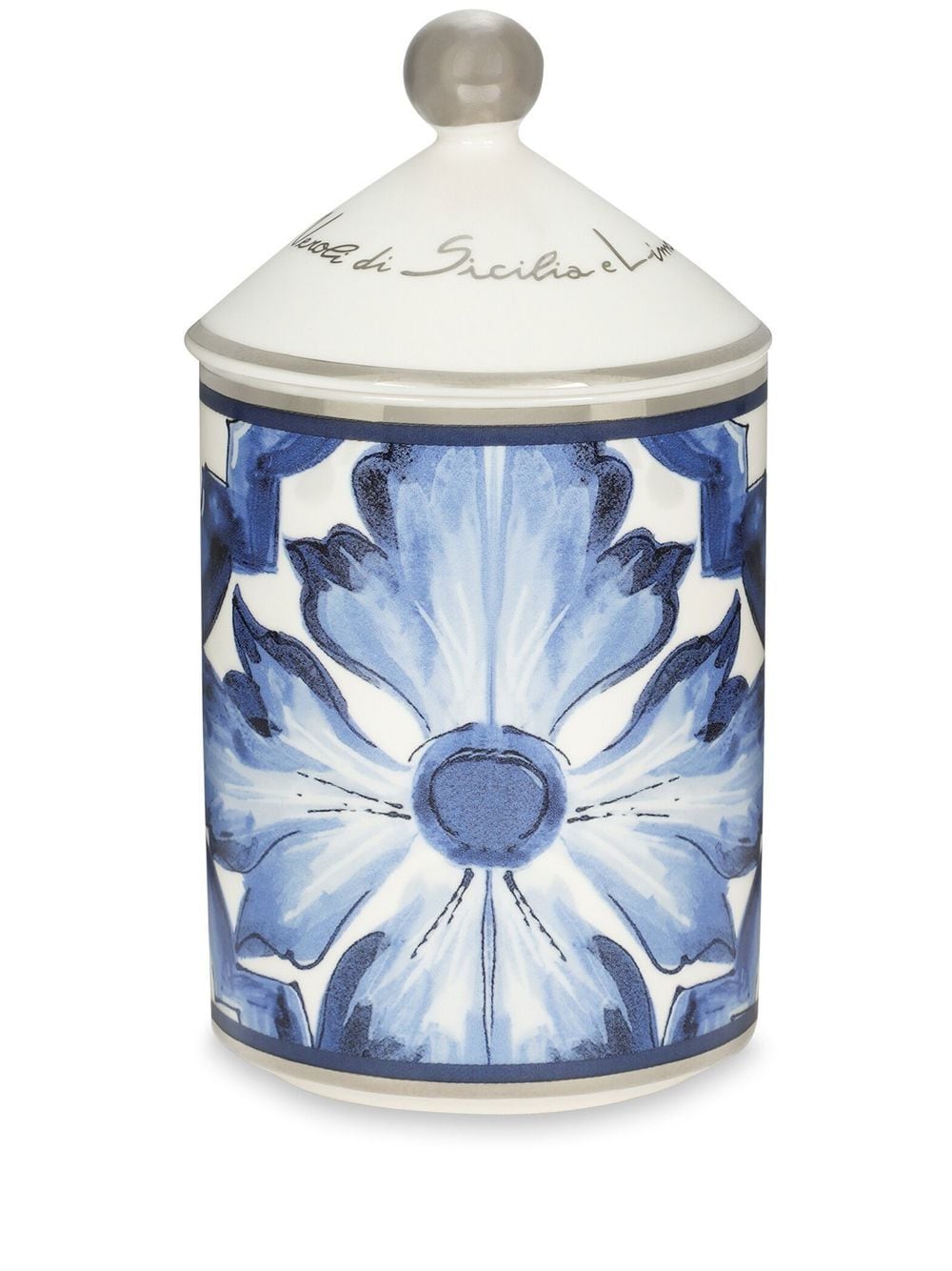 Dolce & Gabbana Geurkaars met abstracte print (340g) - Blauw