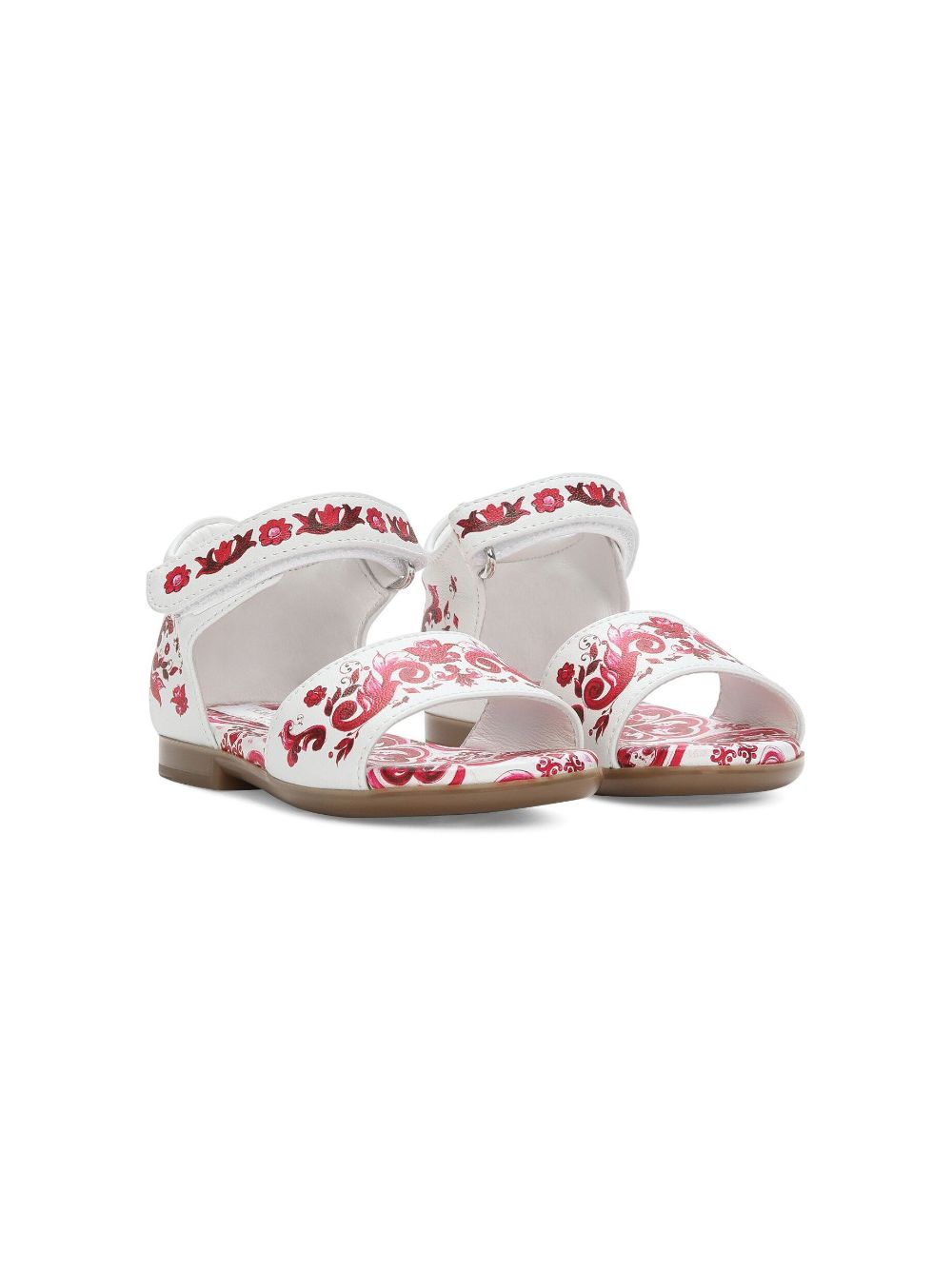 Dolce & Gabbana Kids Sandalen met open neus - Wit