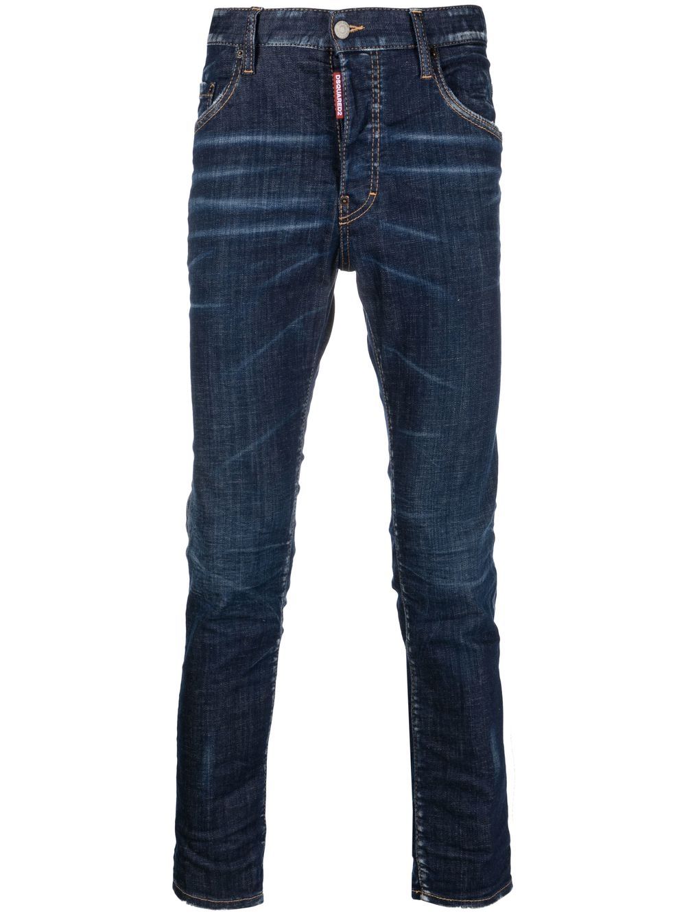 Dsquared2 Jeans met tie-dye - Blauw