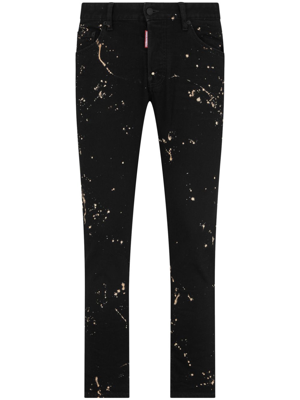 Dsquared2 Jeans met verfspatten - Zwart