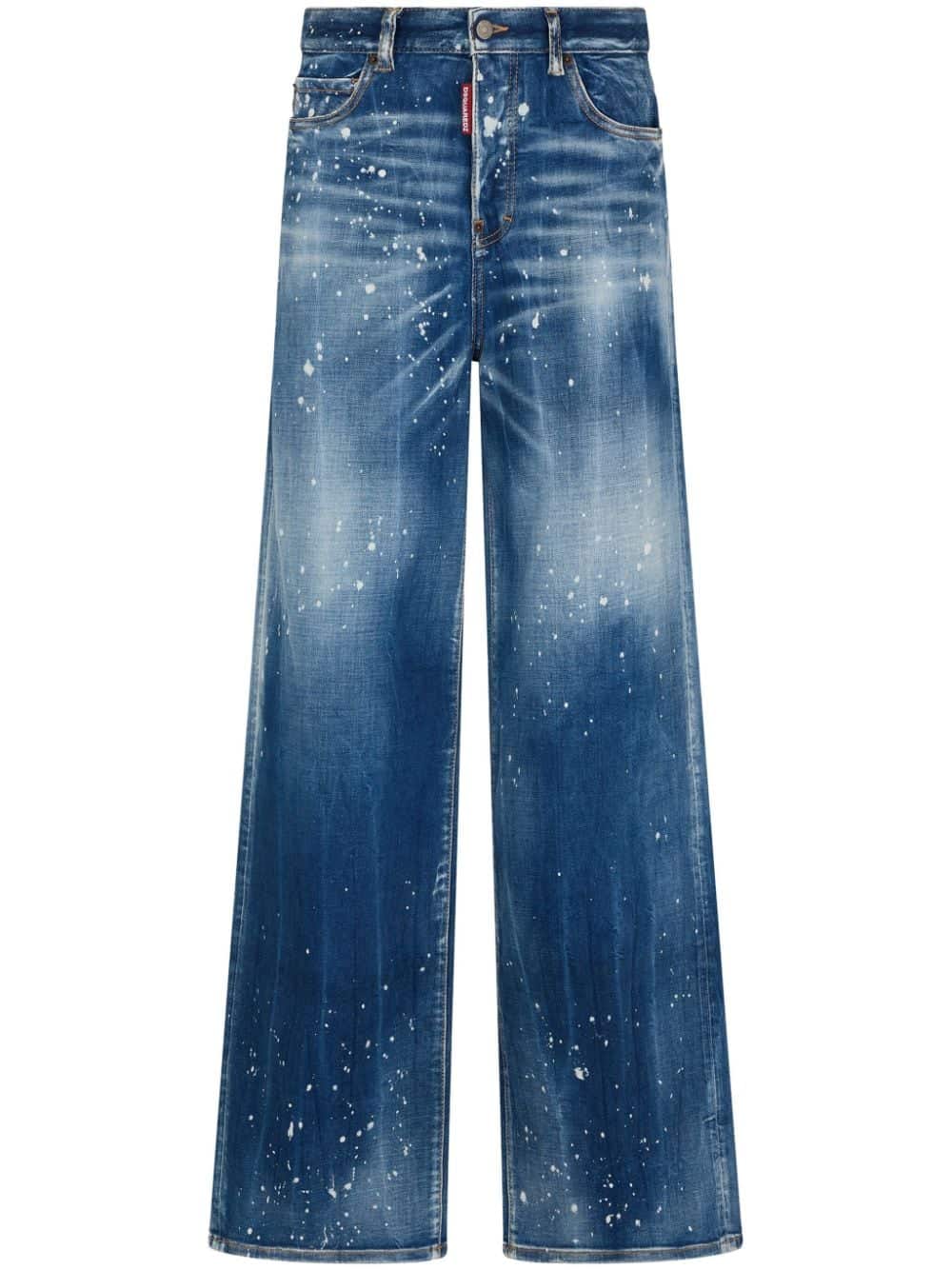 Dsquared2 Jeans met wijde pijpen - Blauw