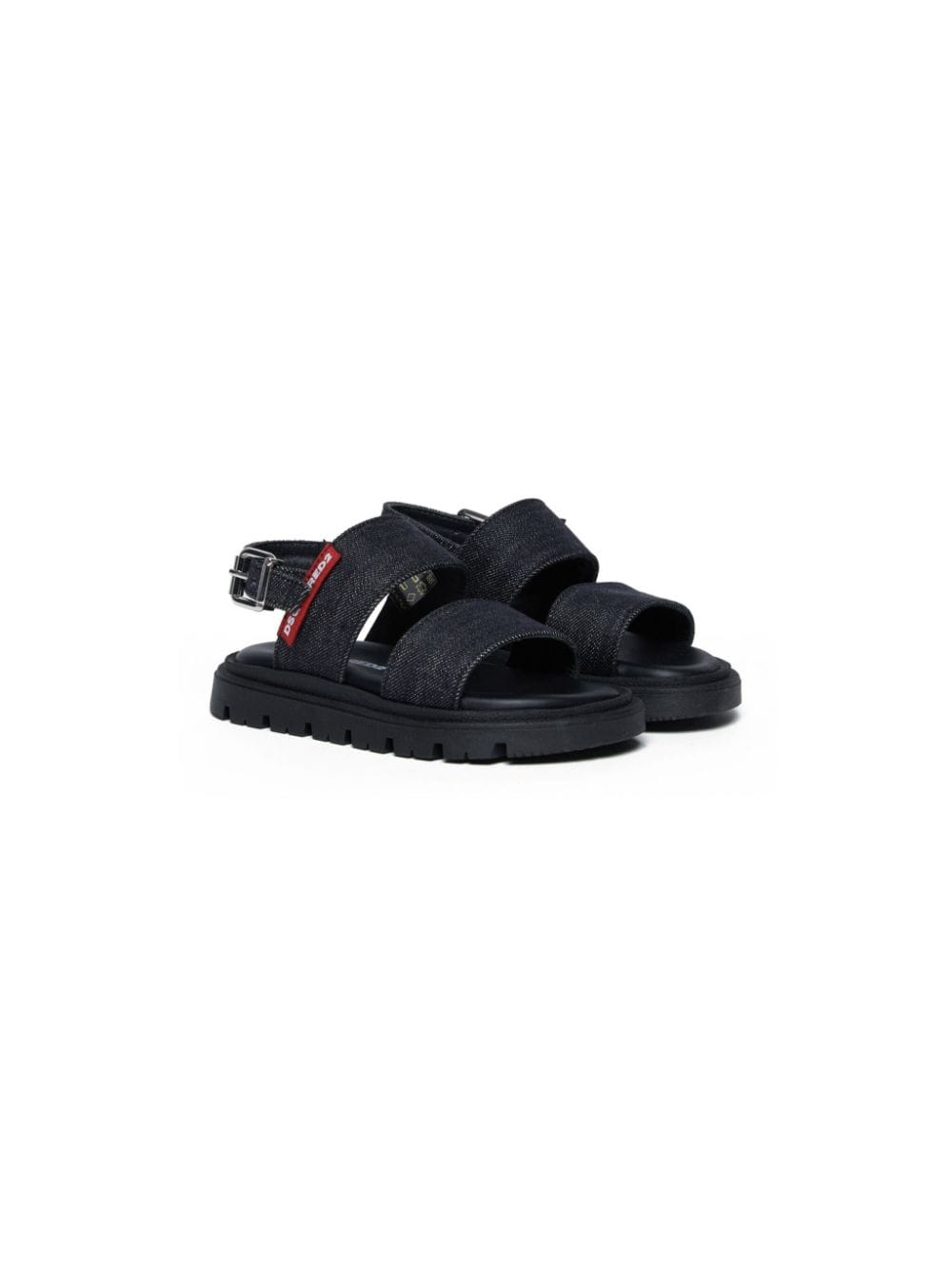 Dsquared2 Kids Slingback sandalen - Zwart