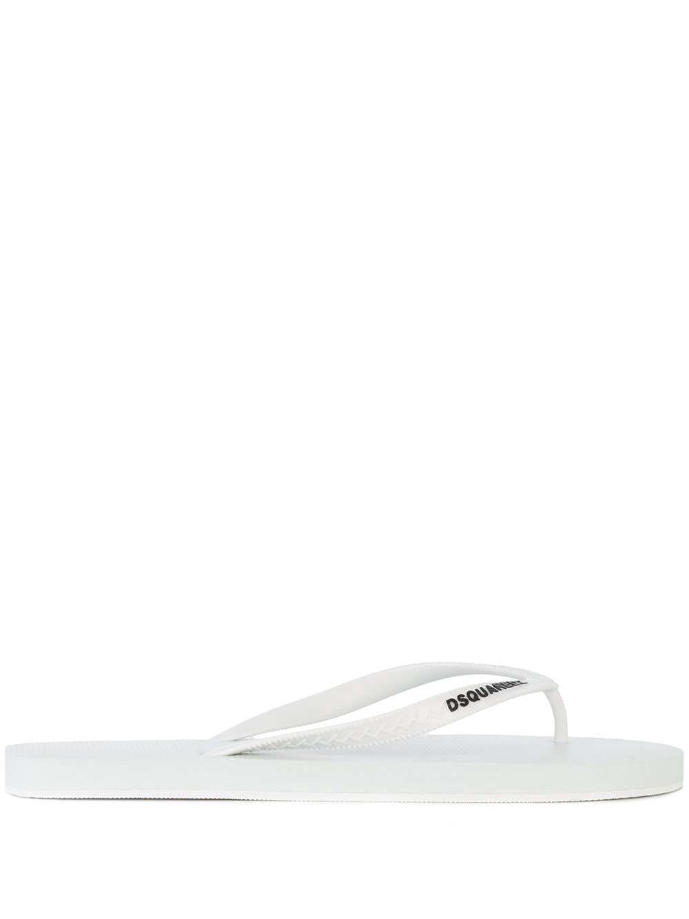 Dsquared2 gebrande flip-flops - Wit