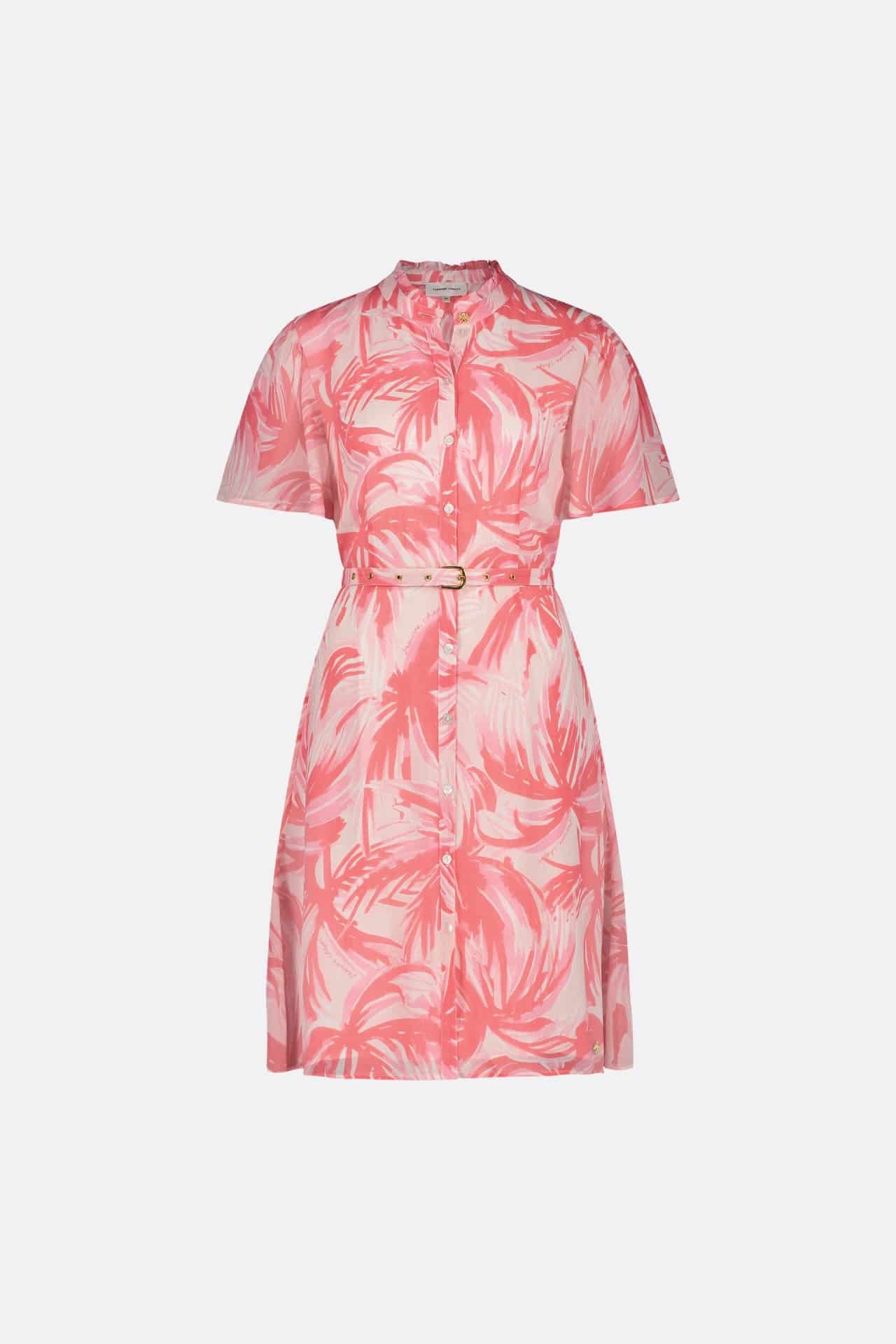 Fabienne Chapot 121-drs-ss23 7019-4310-pal myla butterfly dress pink grapefruit/char