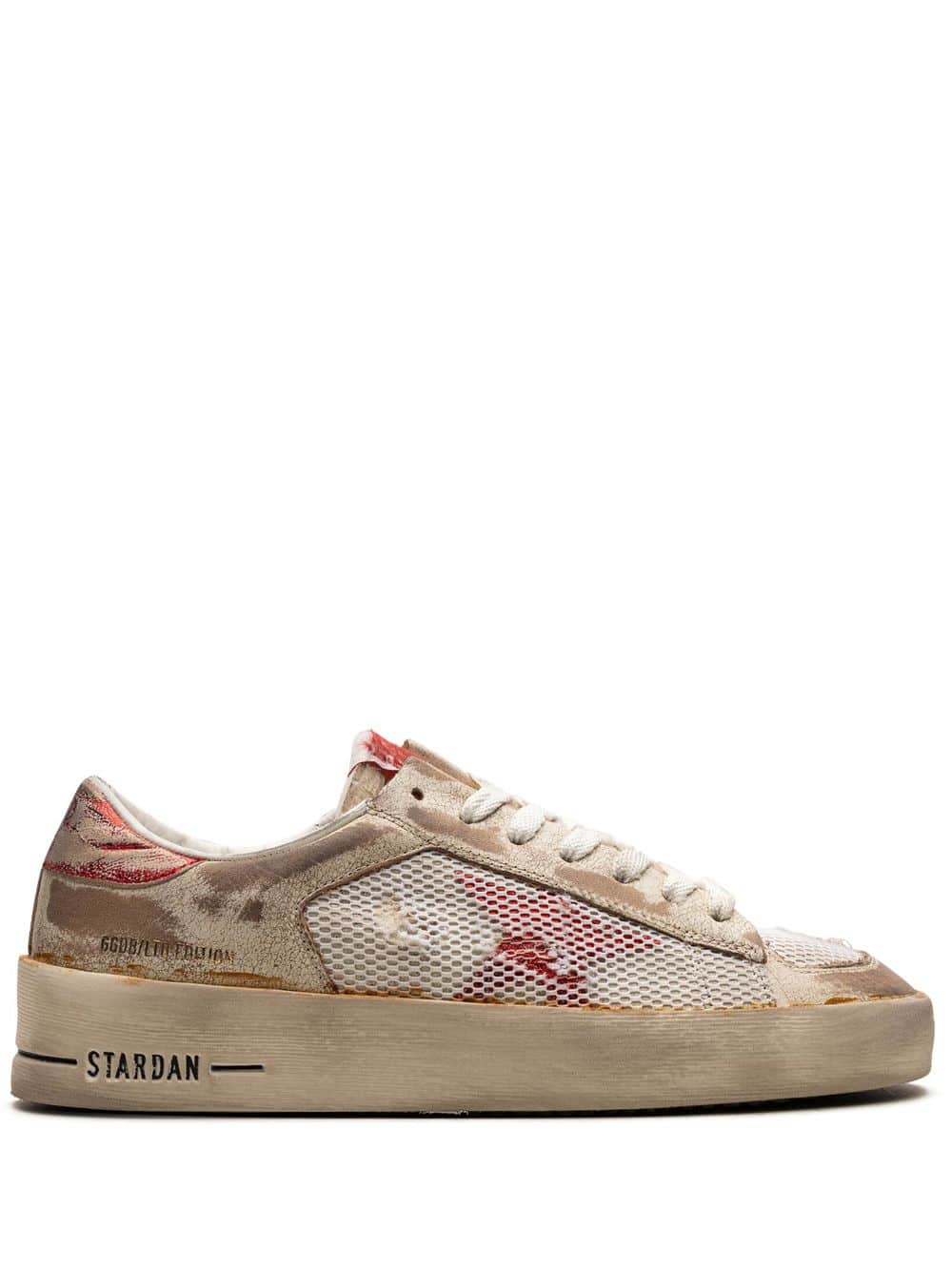 Golden Goose Stardan sneakers met mesh - Beige