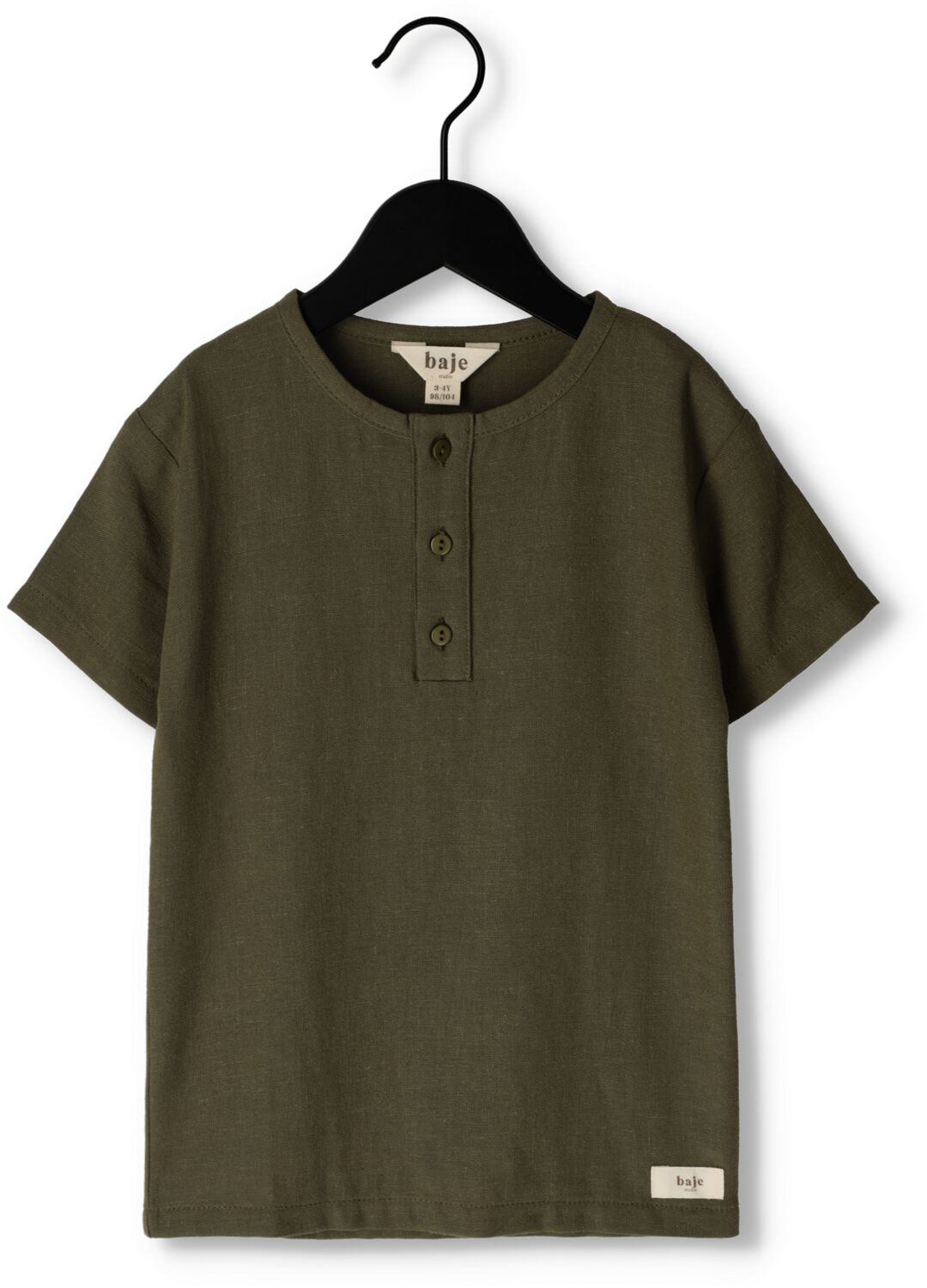 Groene Baje Studio Casual Overhemd Shortsleeve Blouse