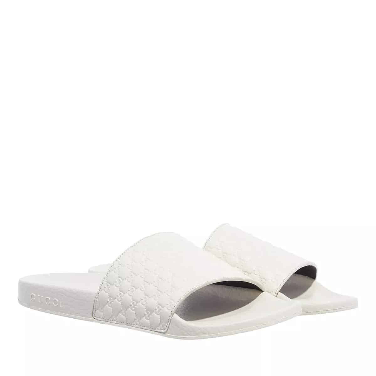 Gucci Slippers - Wmns Micro Guccissima Slide in crème