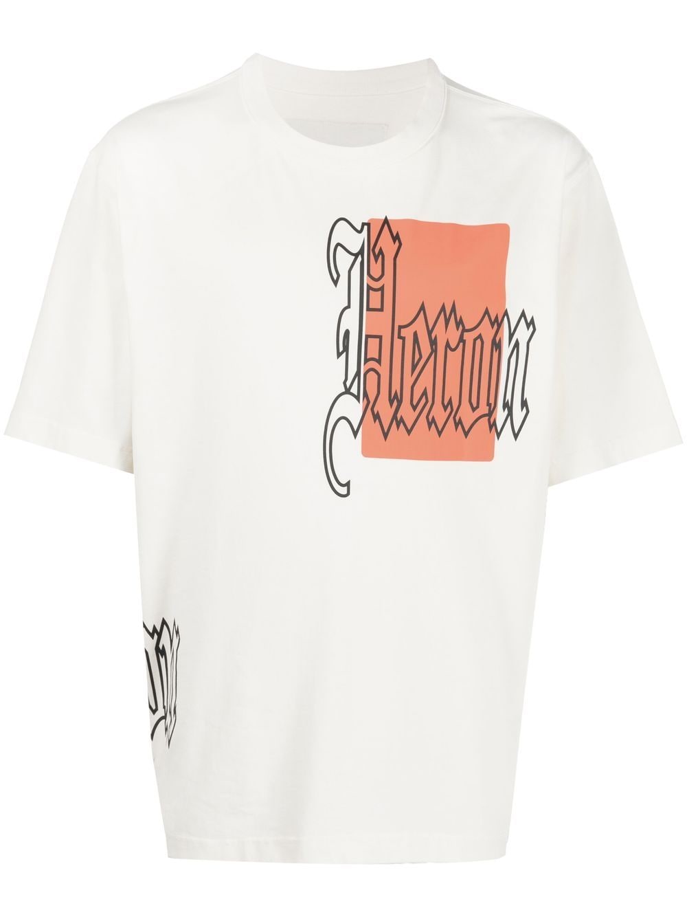 Heron Preston T-shirt met logoprint - Beige