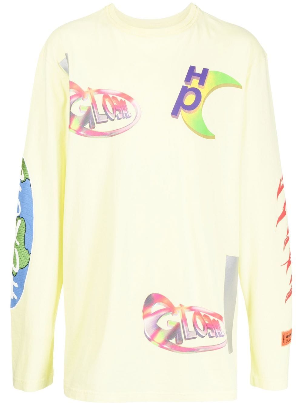 Heron Preston T-shirt met print - Geel