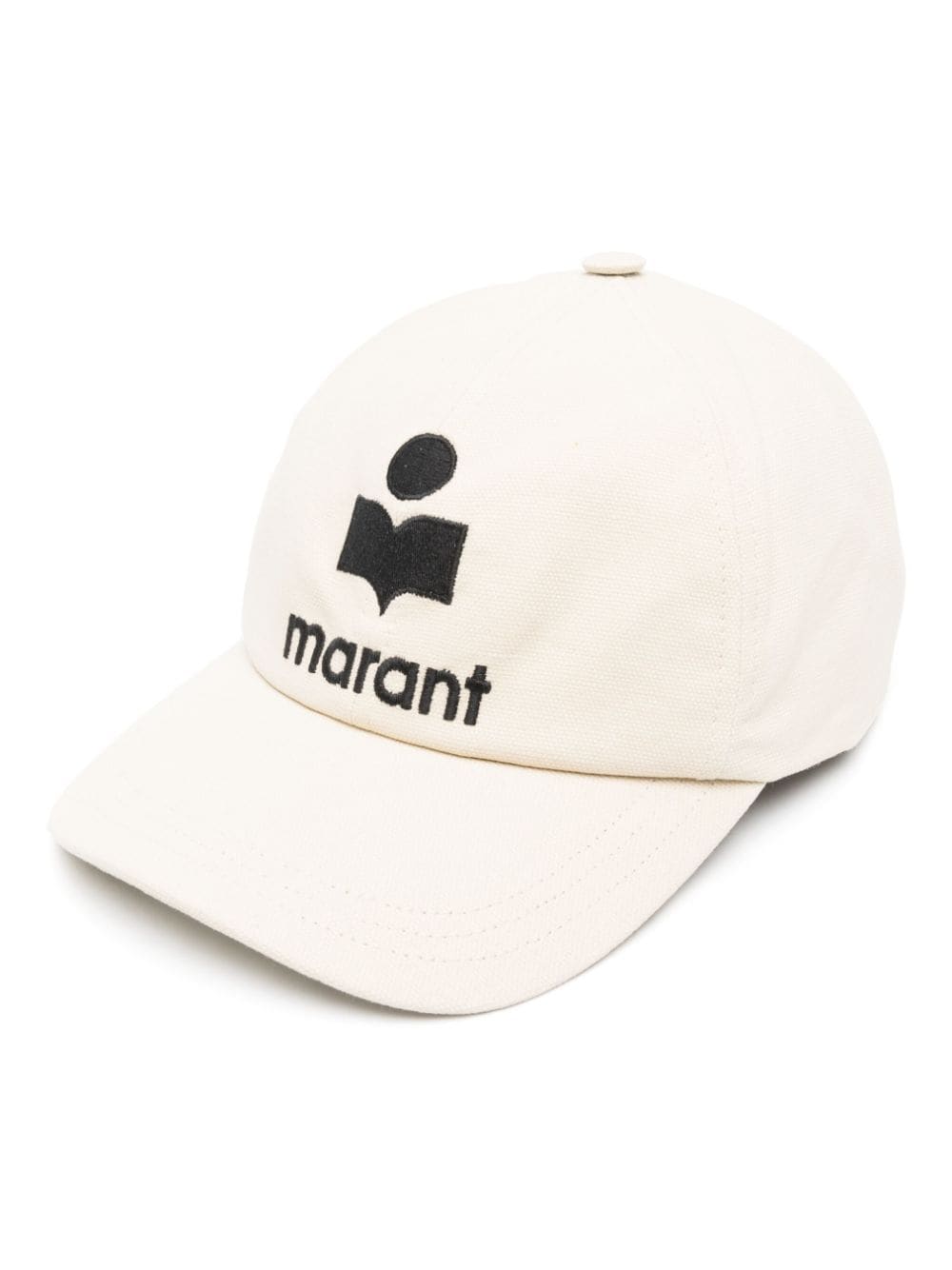 ISABEL MARANT Pet met geborduurd logo - Beige