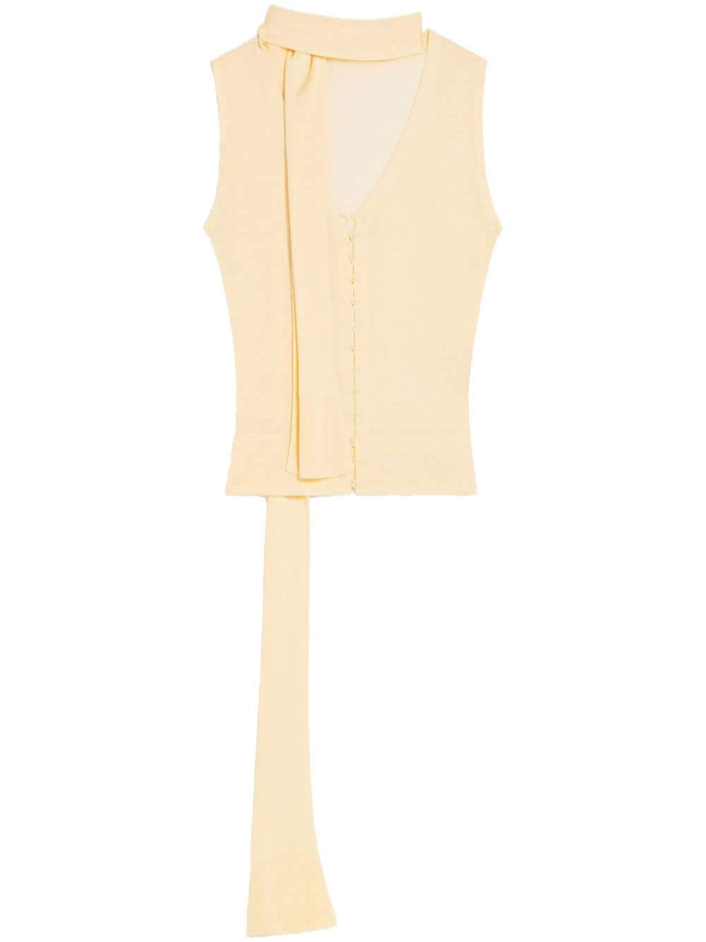 Jacquemus Mouwloze top - Geel