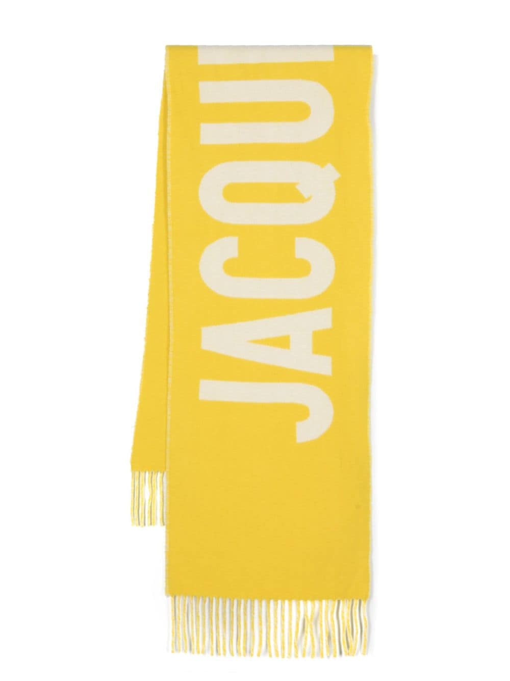 Jacquemus Sjaal met logo-intarsia - Geel