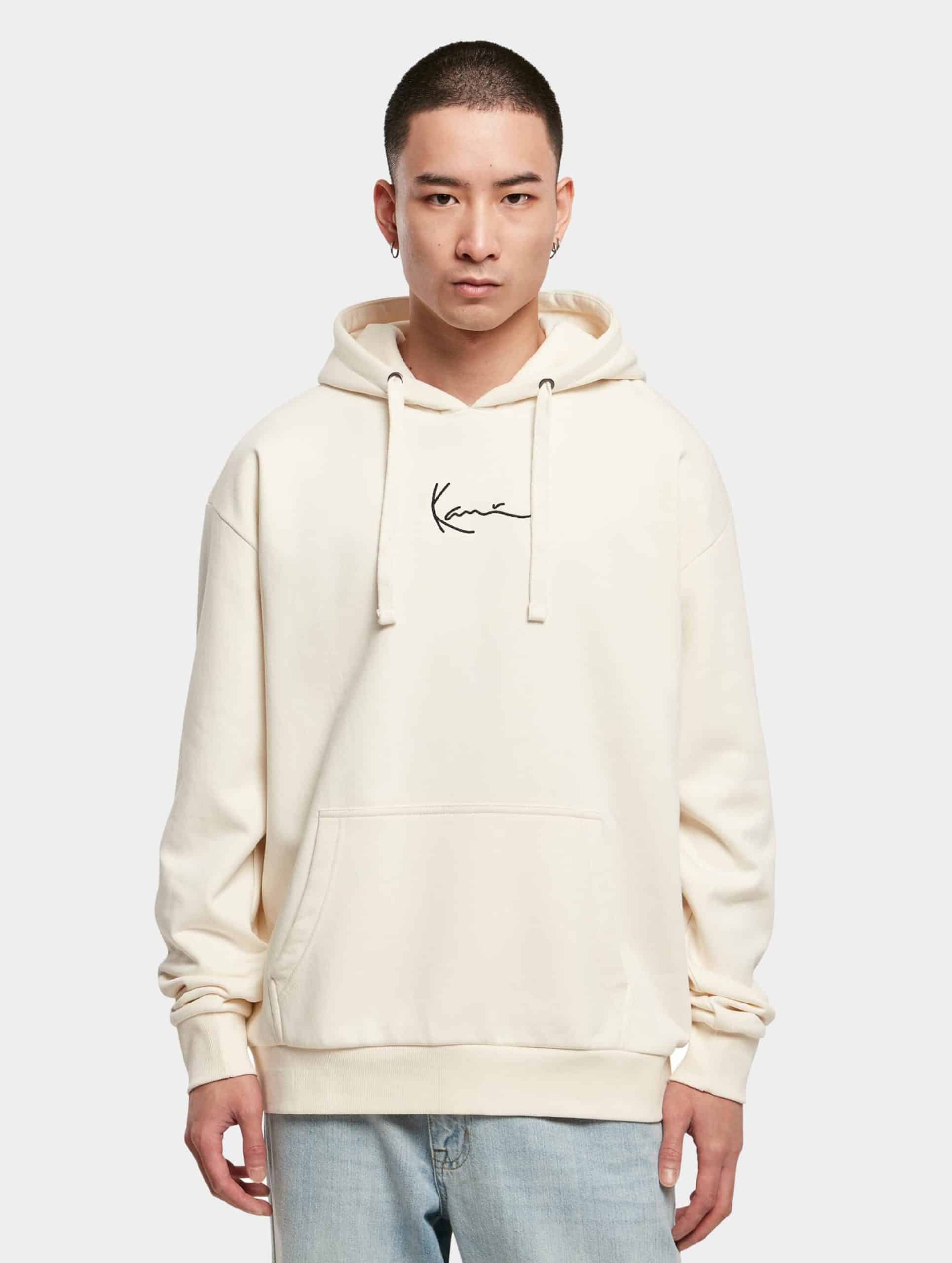 Karl Kani KM-HD011-003-06 KK Small Signature Essential Hoodie off white Mannen op kleur wit, Maat M