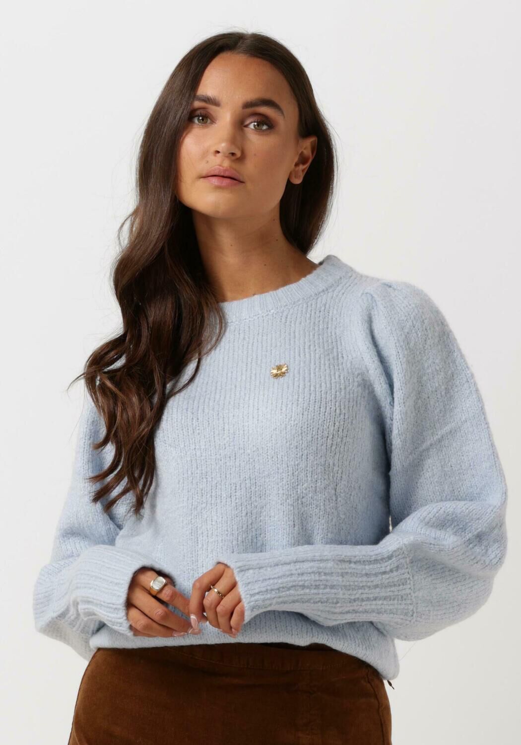 Lichtblauwe Fabienne Chapot Trui Bibian Pullover