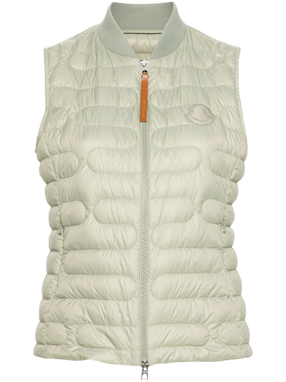 Moncler Bodywarmer met logopatch - Groen