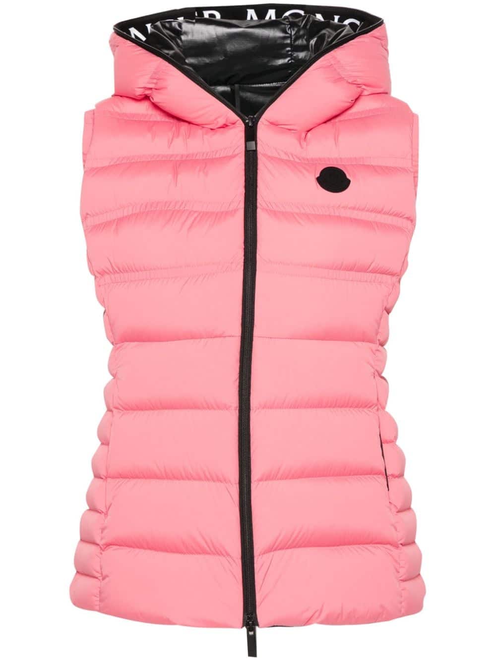 Moncler Bodywarmer met logopatch - Roze