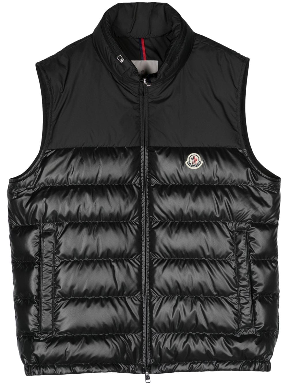 Moncler Bodywarmer met logopatch - Zwart