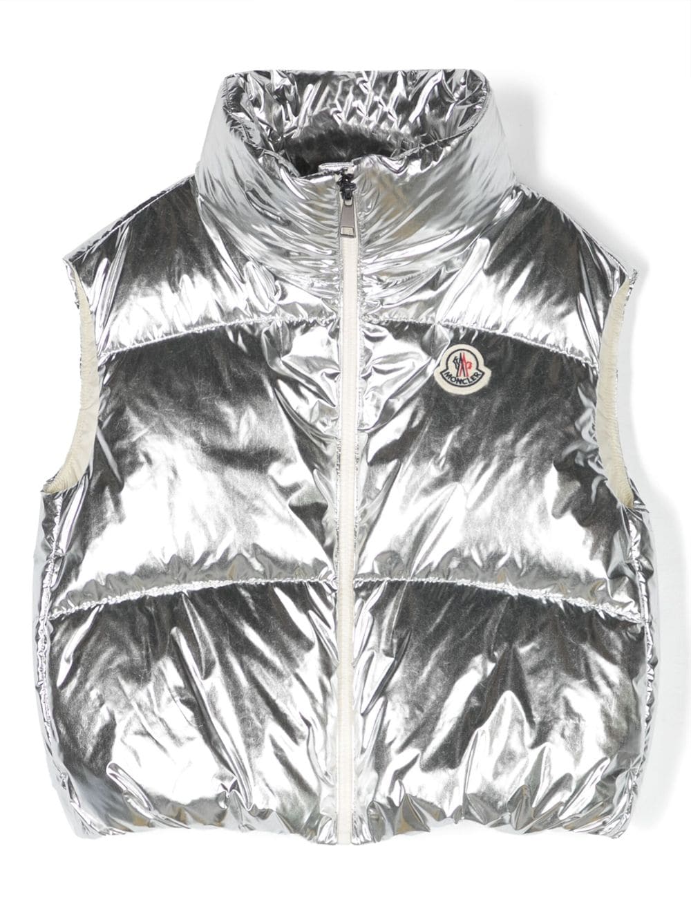 Moncler Enfant Blavet gewatteerde bodywarmer - Zilver