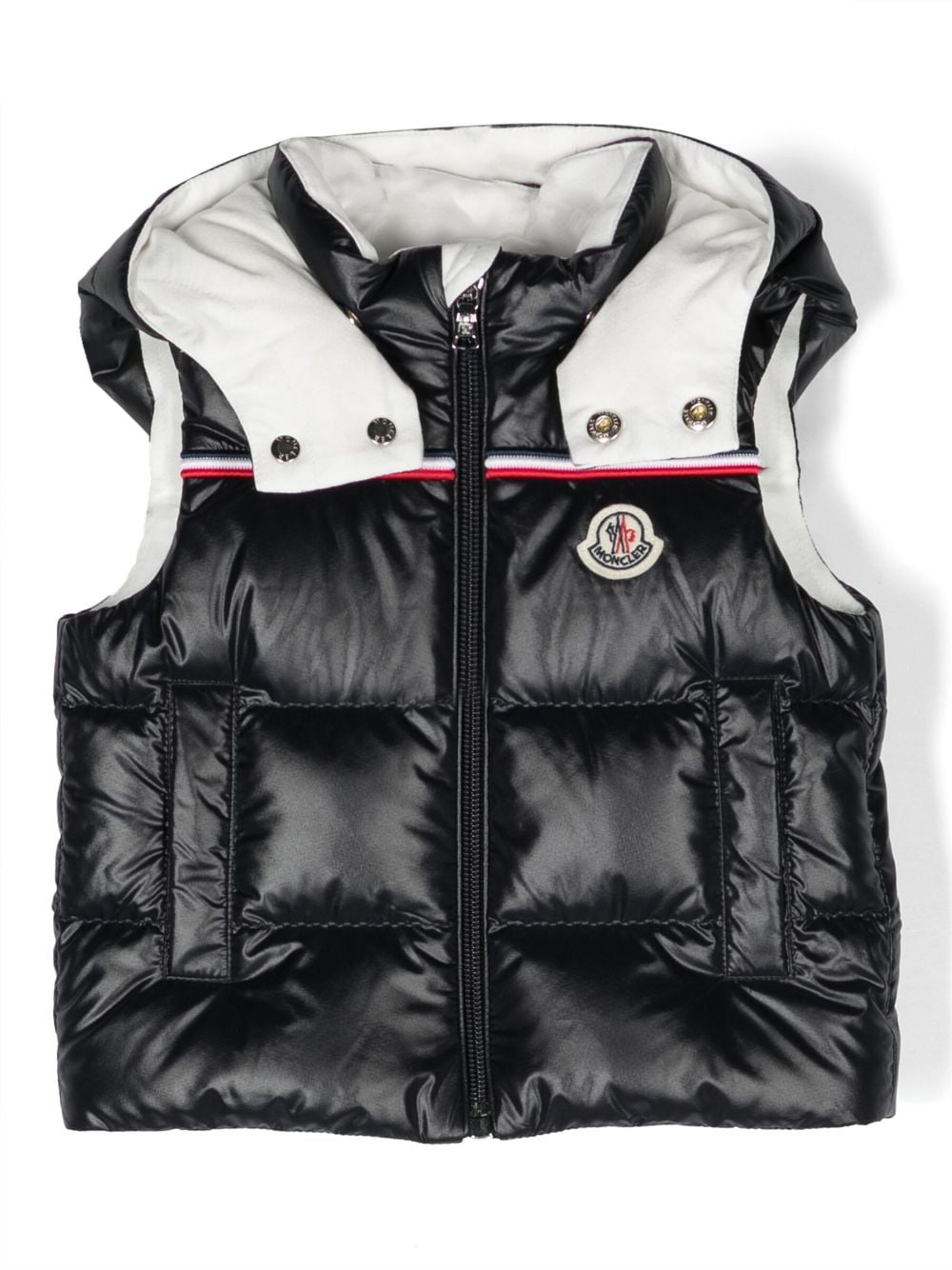 Moncler Enfant Bodywarmer met logopatch - Blauw