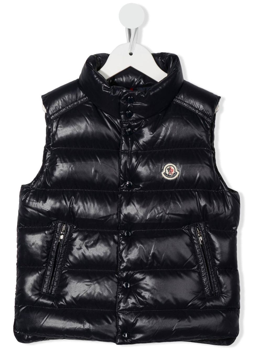 Moncler Enfant Bodywarmer met logopatch - Blauw