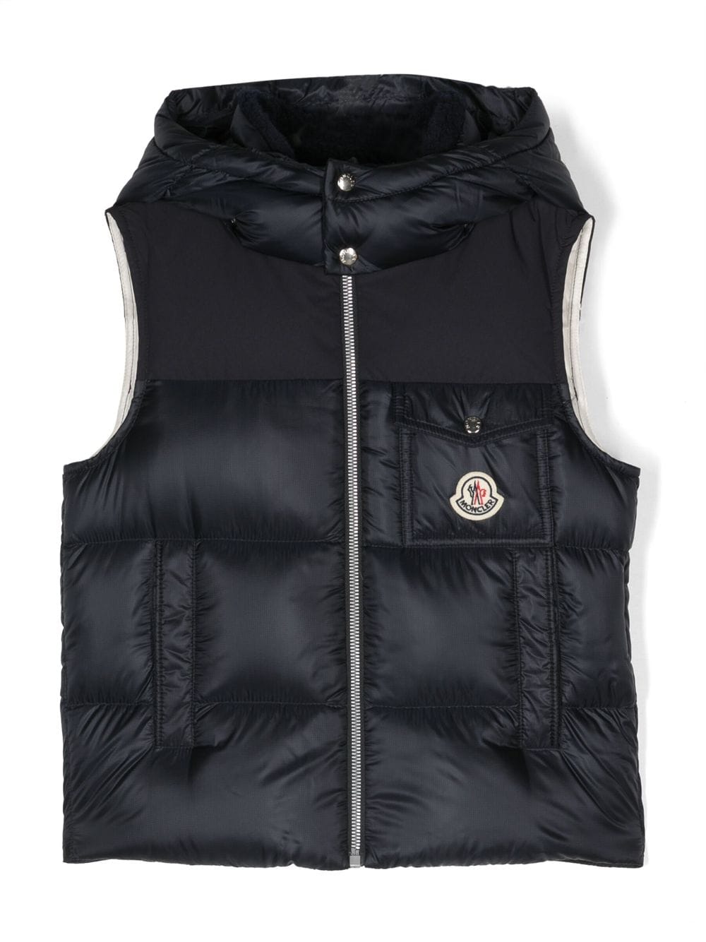 Moncler Enfant Bodywarmer met logopatch - Blauw