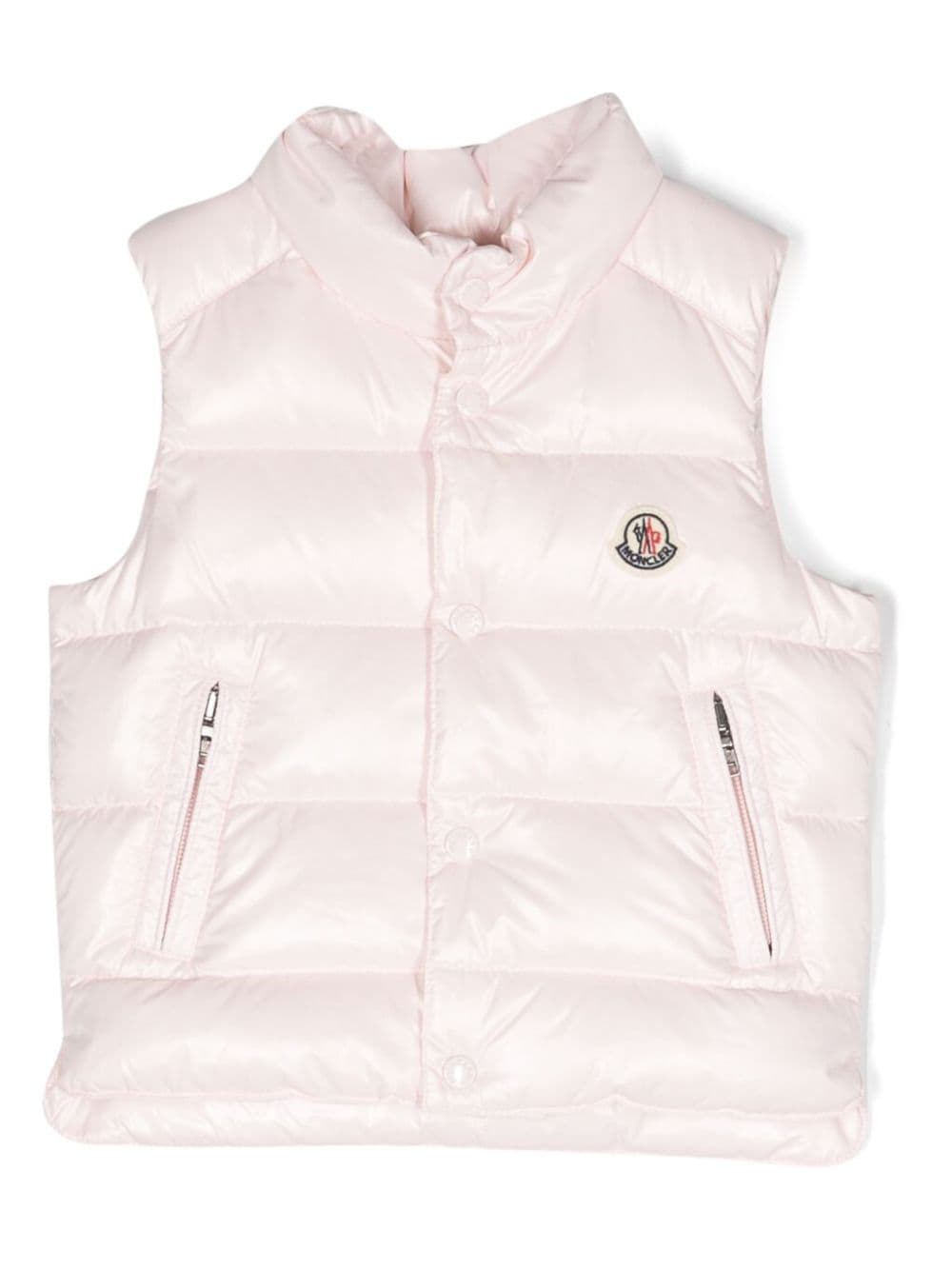 Moncler Enfant Bodywarmer met logopatch - Roze