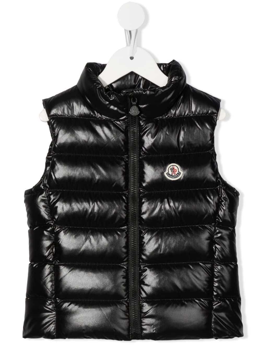 Moncler Enfant Bodywarmer met logopatch - Zwart