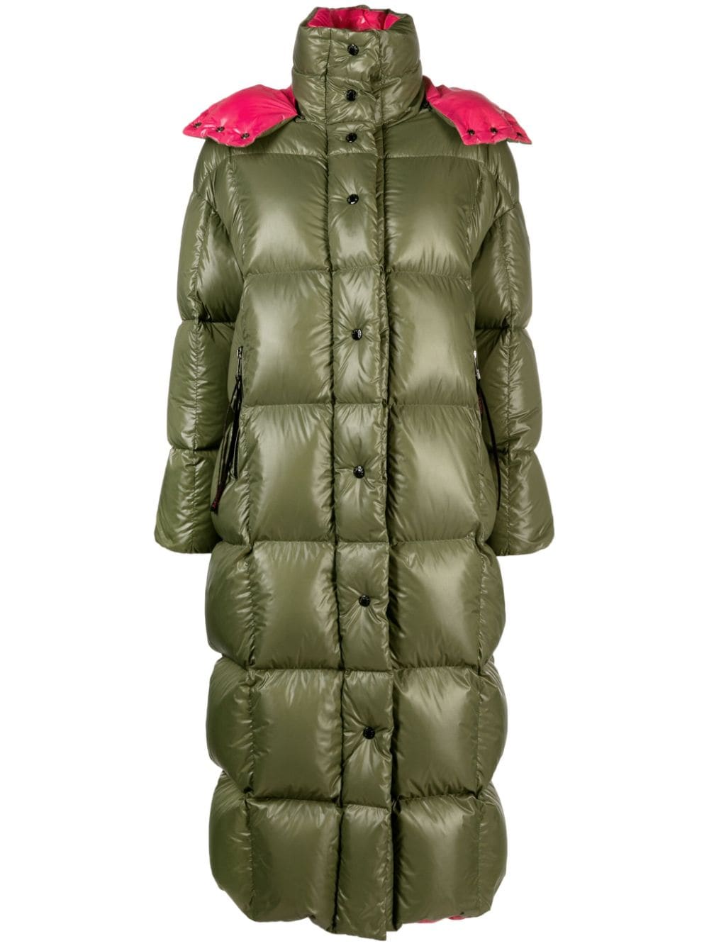 Moncler Jas met logopatch - Groen