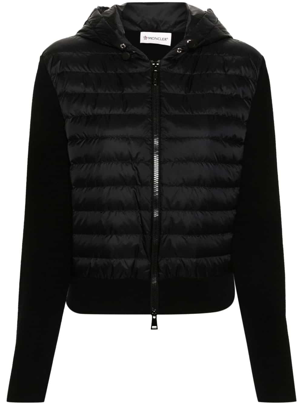 Moncler Vest met logo-applicatie - Zwart