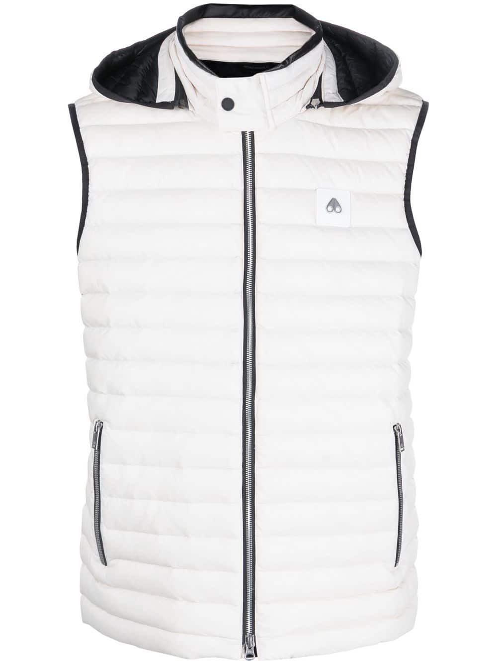 Moose Knuckles Bodywarmer met afneembare capuchon - Beige