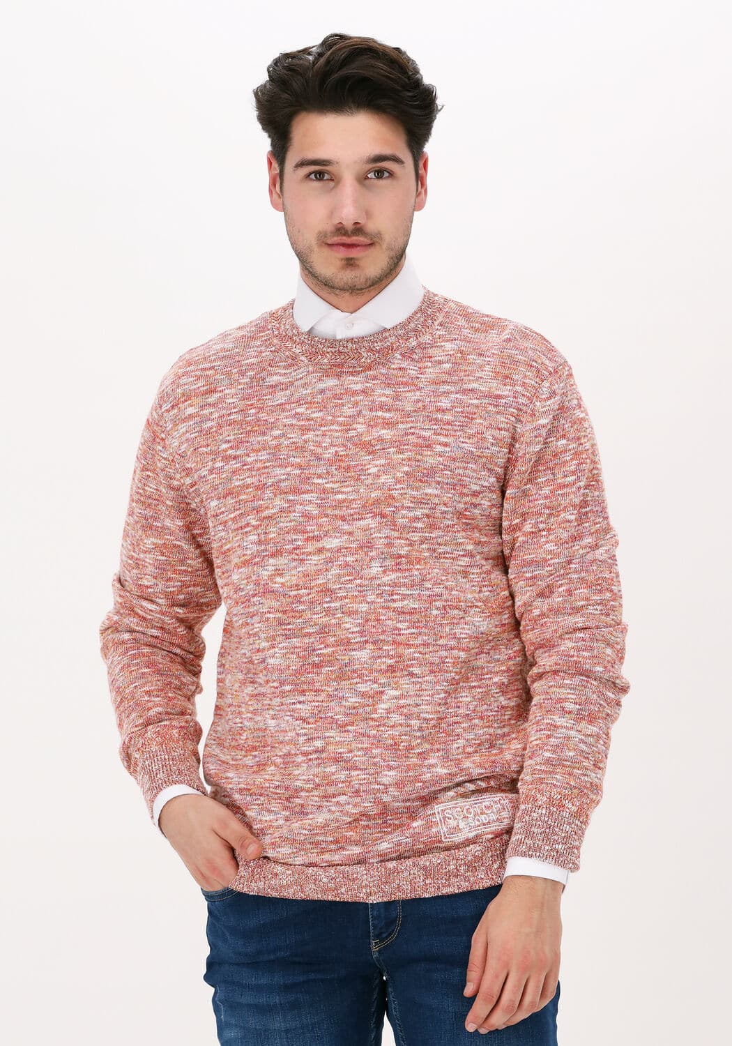 Multi Scotch & Soda Trui Multicolour Crew Neck Sweater