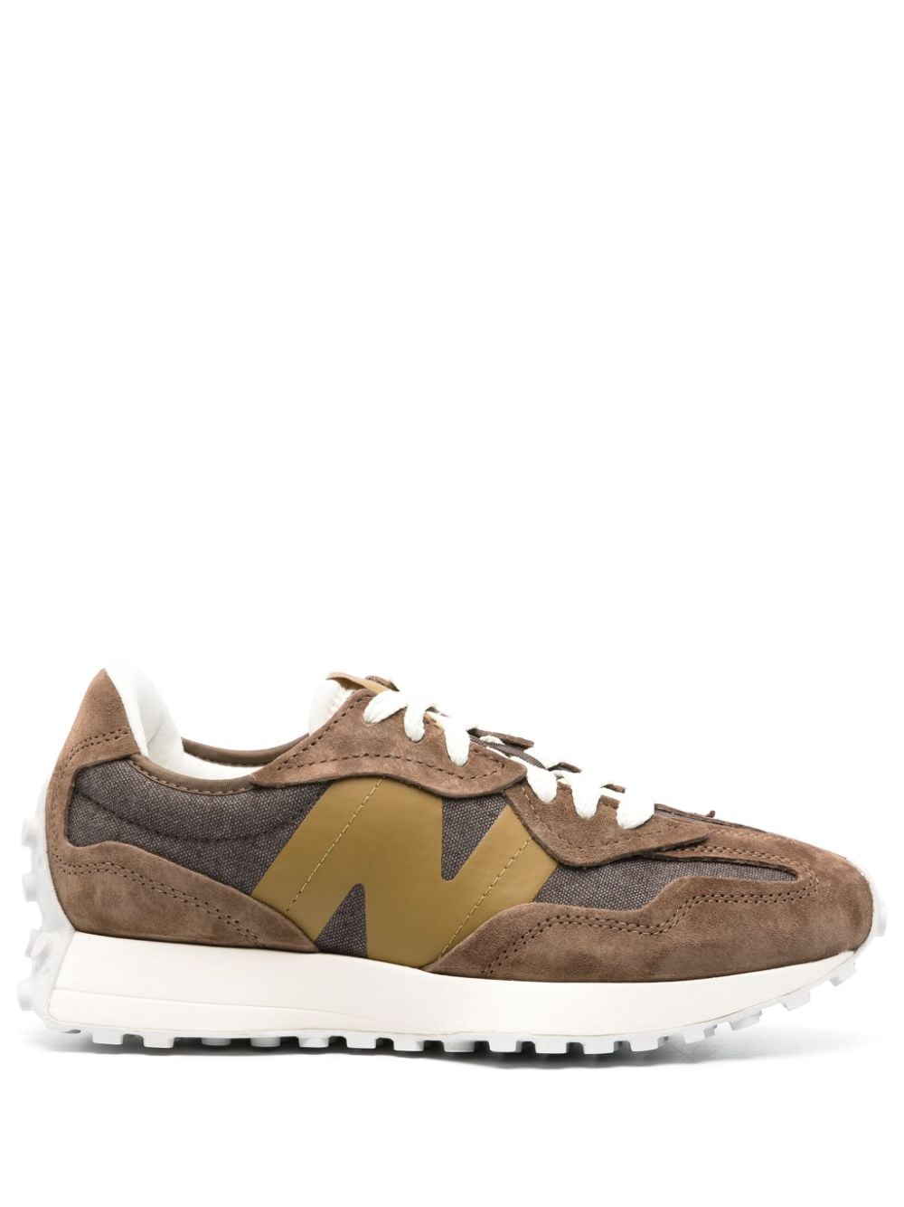 New Balance 327 sneakers met vlakken - Bruin