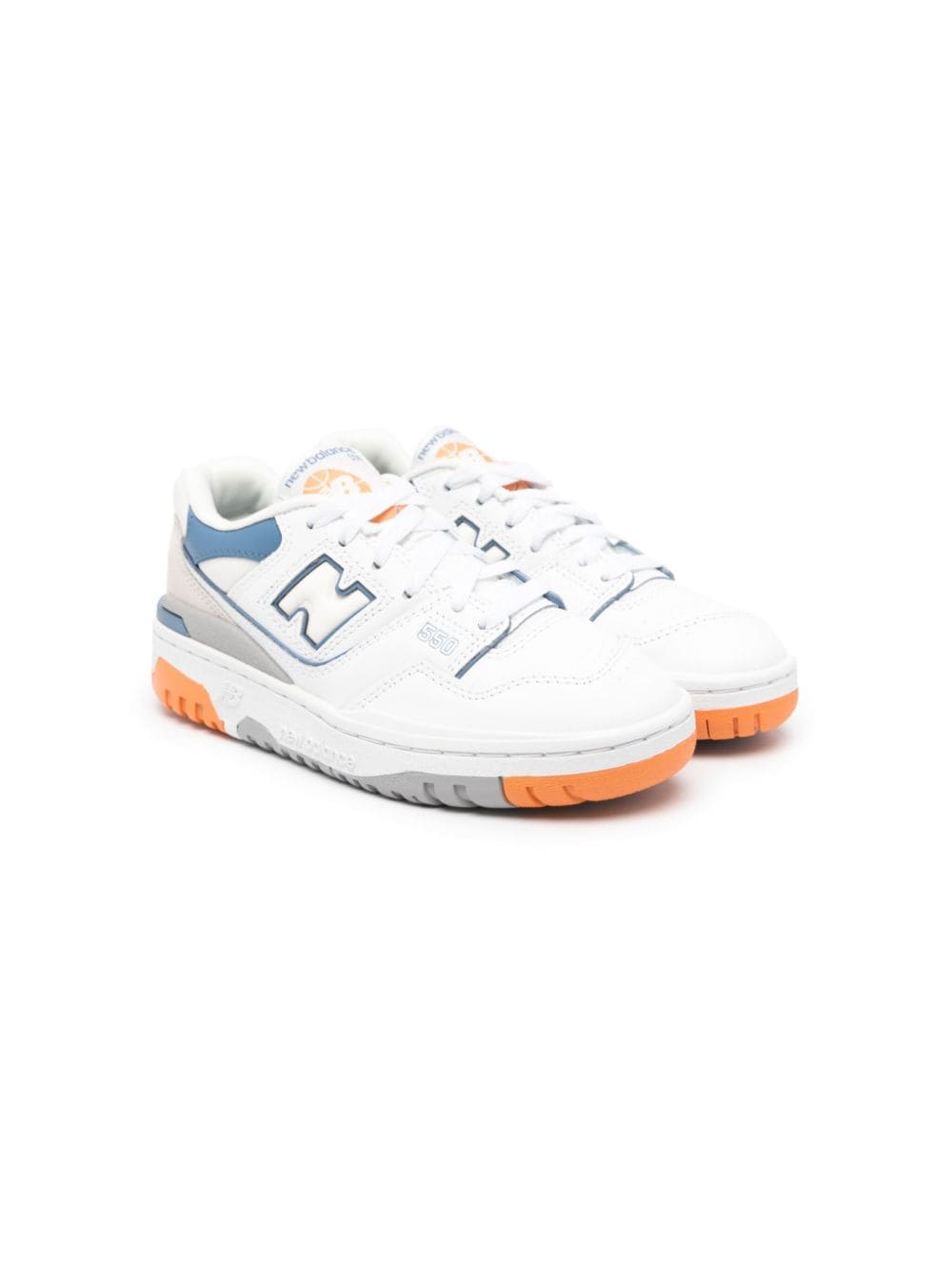 New Balance Kids 550 leren sneakers met vlakken - Wit