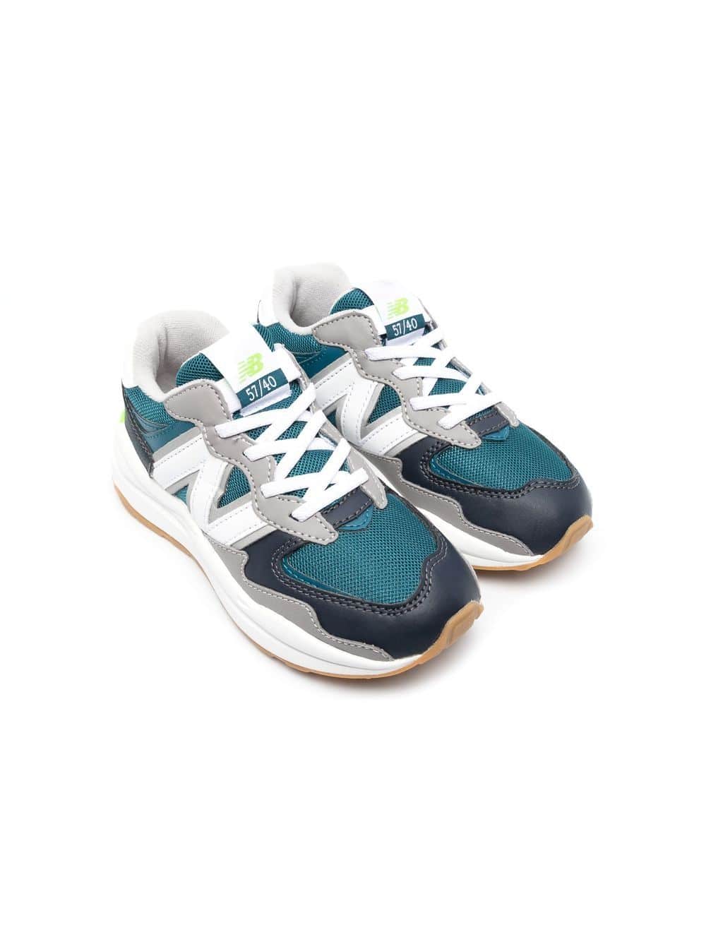 New Balance Kids Sneakers met logopatch - Blauw