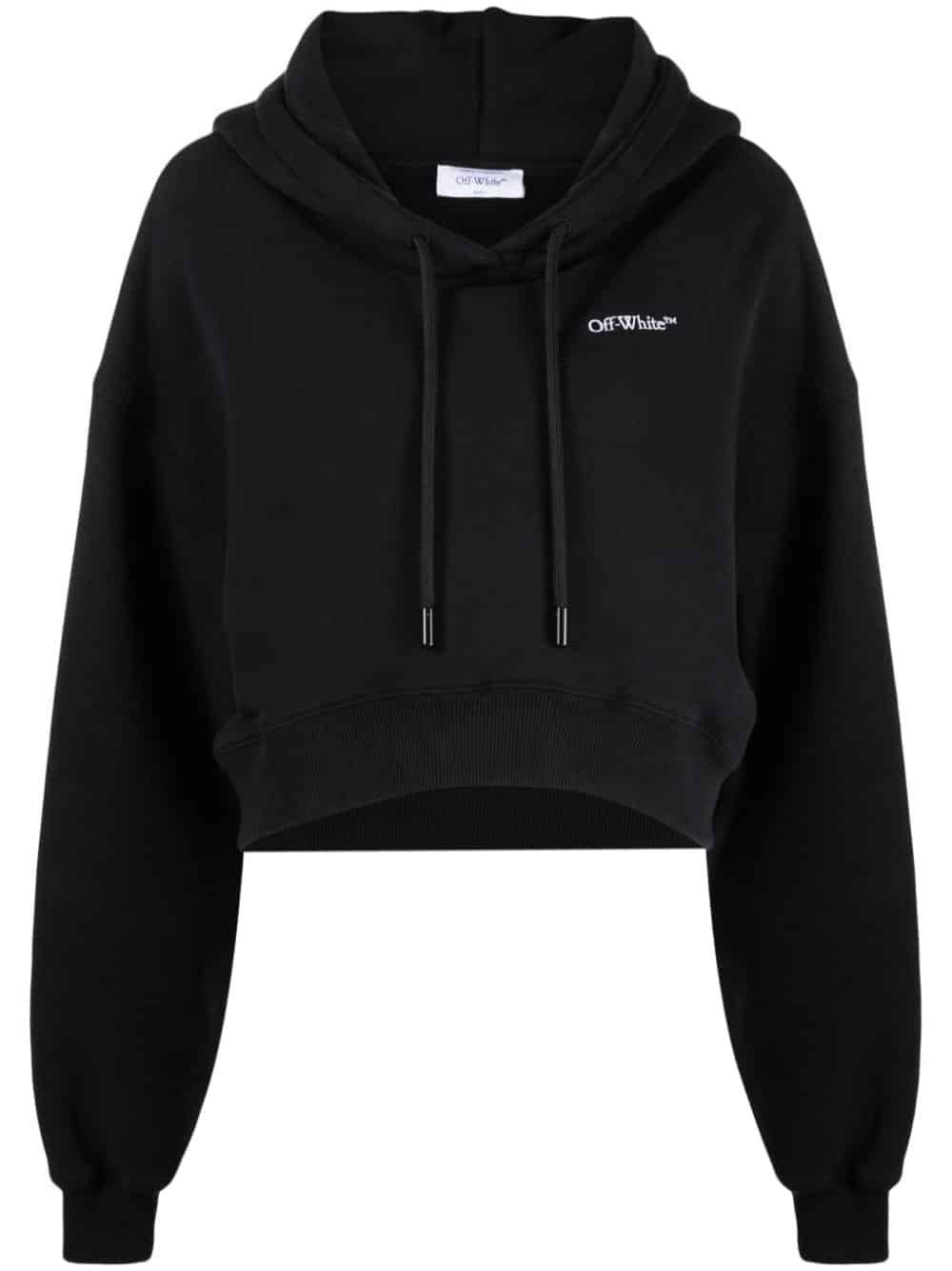 Off-White Hoodie met logoprint - Zwart