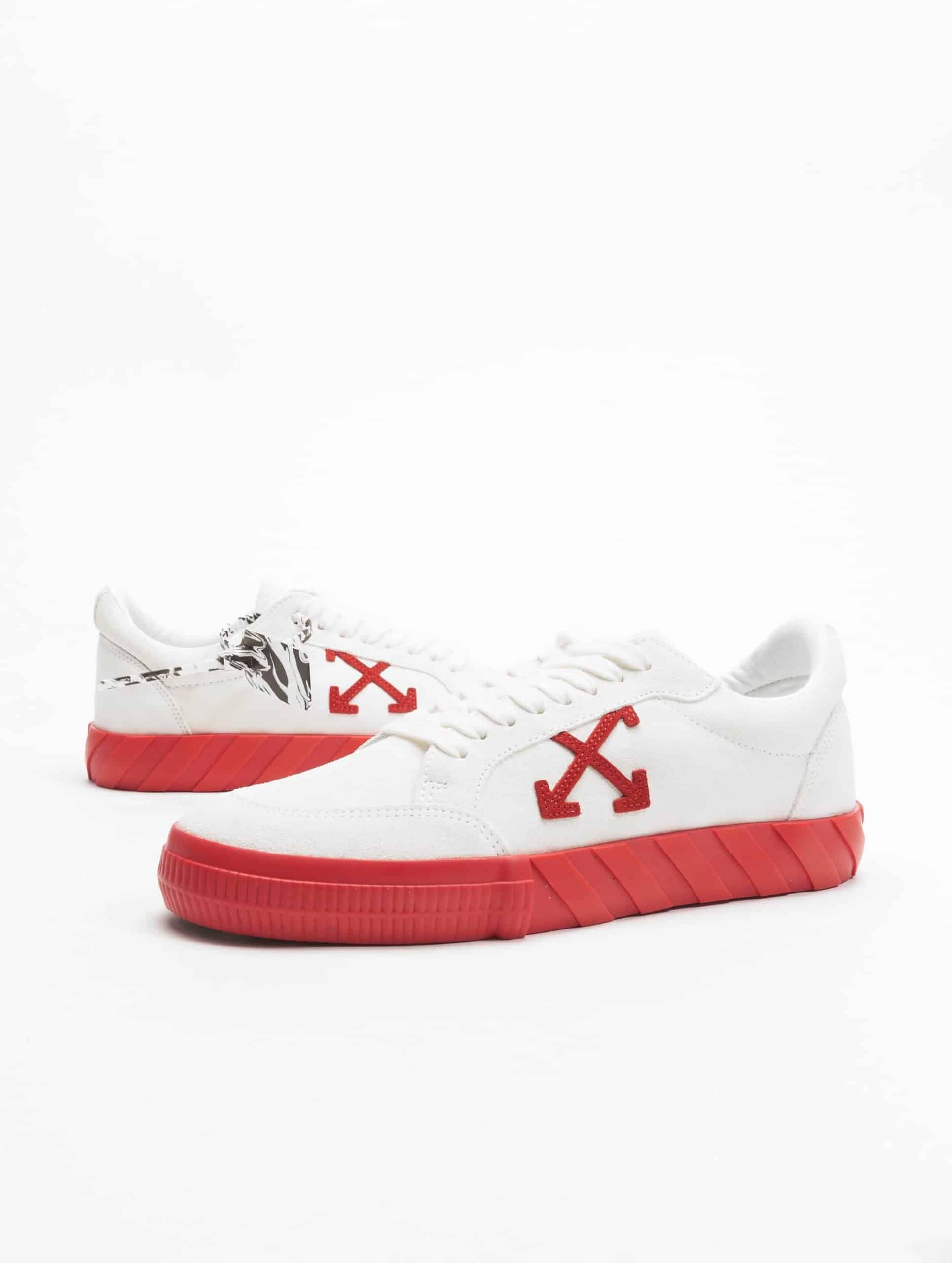 Off-White Low Vulcanized Suede Leather Sneakers Mannen op kleur wit, Maat 40