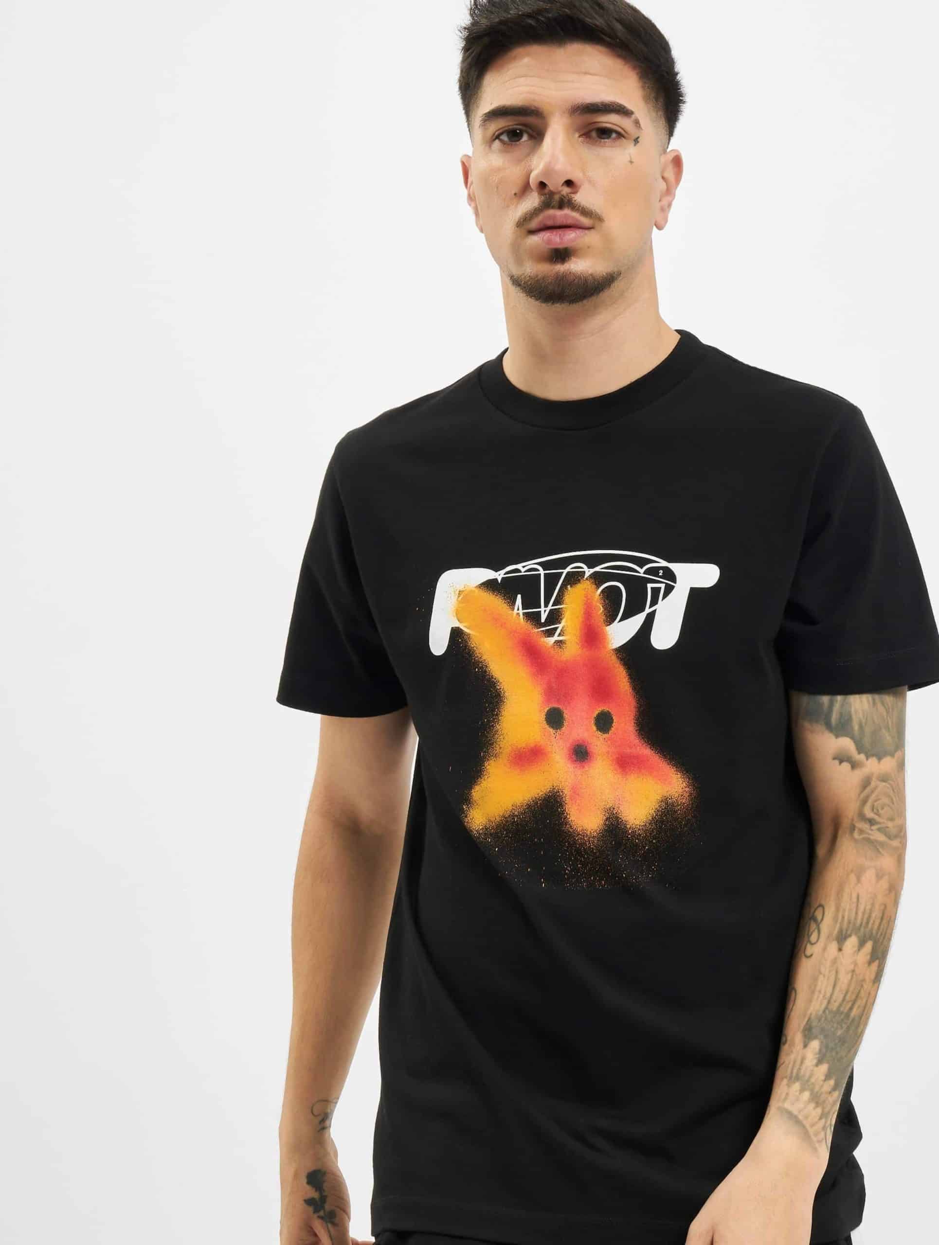 Off-White Pivot Fish T-Shirt Mannen op kleur zwart, Maat S