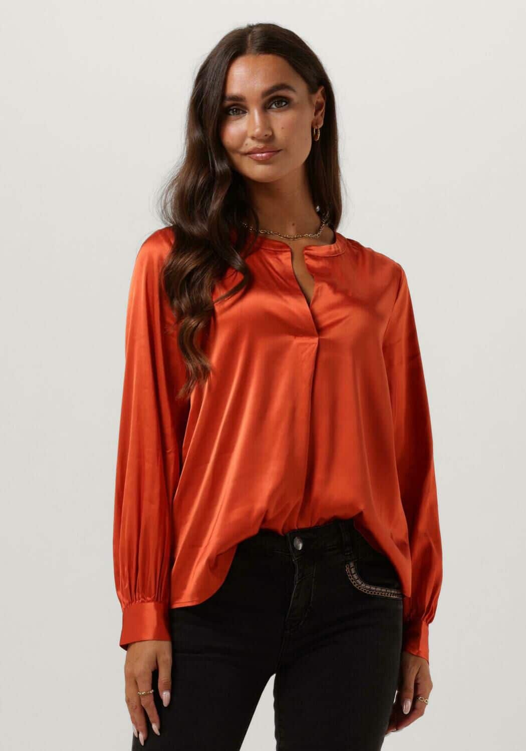 Oranje Mos Mosh Blouse Mmenfa Satin Blouse