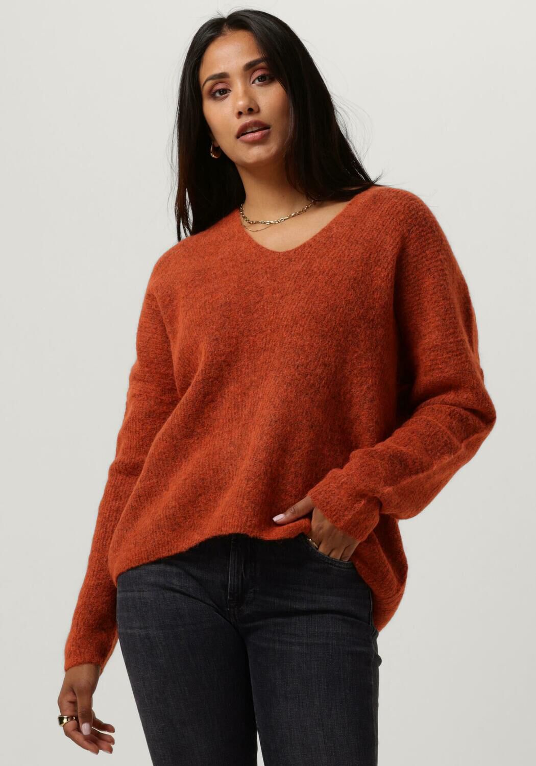 Oranje Mos Mosh Trui Mmthora V-neck Knit