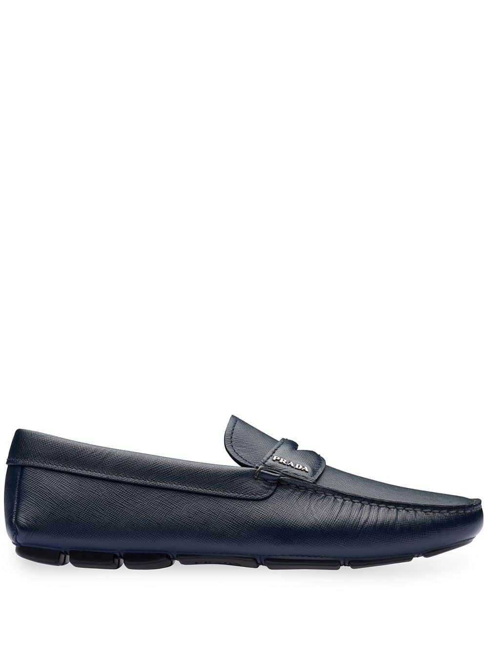 Prada Loafers met logo - Blauw