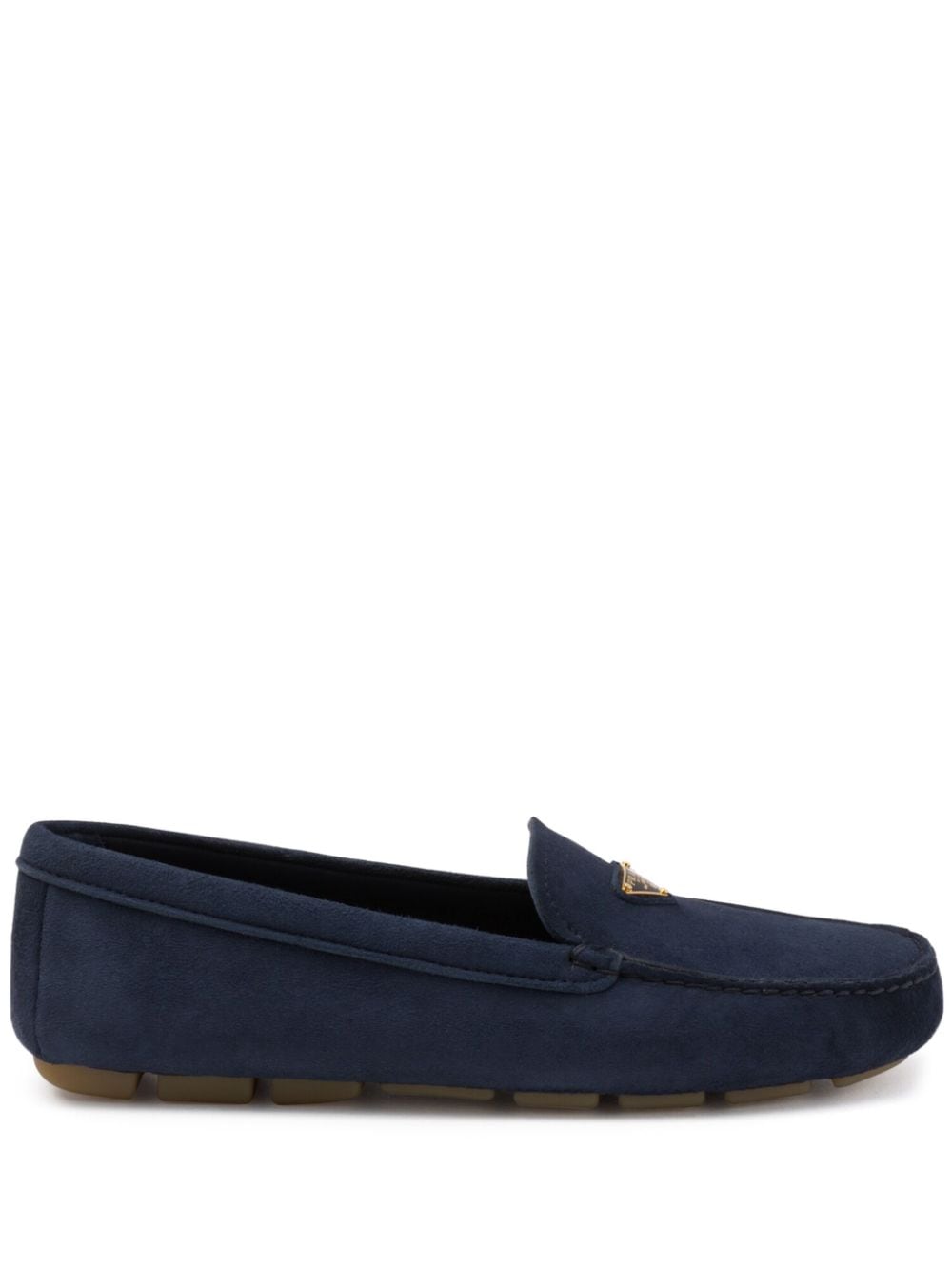 Prada Loafers met logo - Blauw