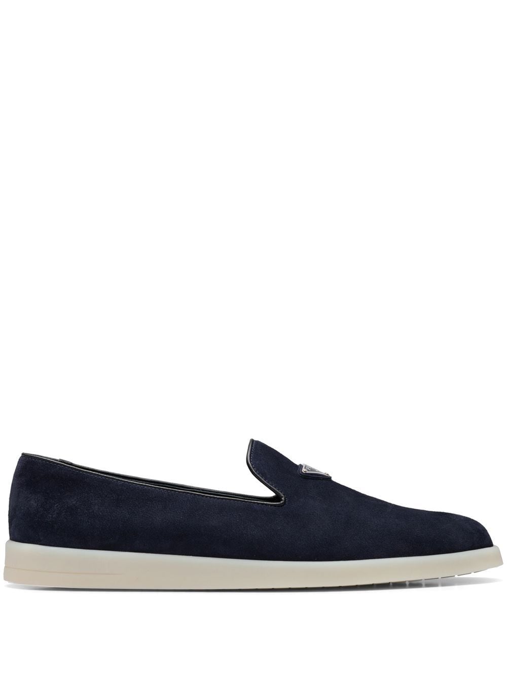 Prada Loafers met patch - Blauw