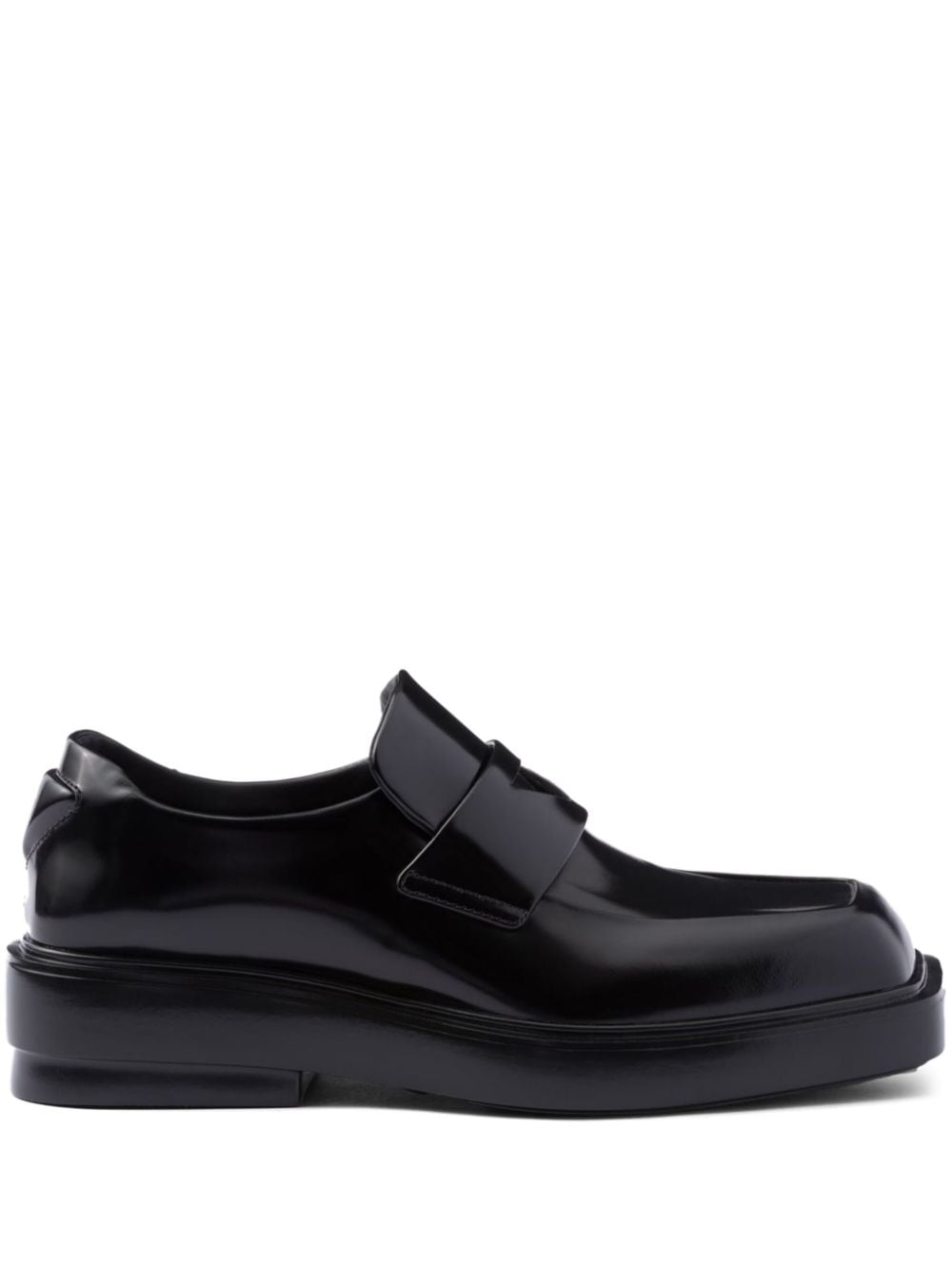 Prada Loafers met patch - Zwart