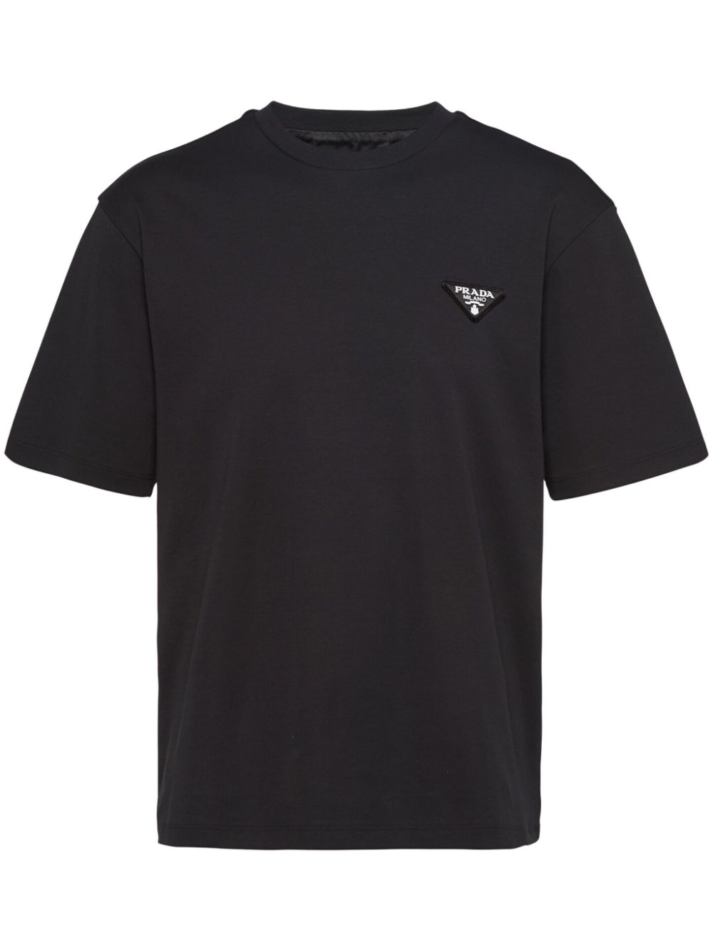 Prada T-shirt met logo - Zwart