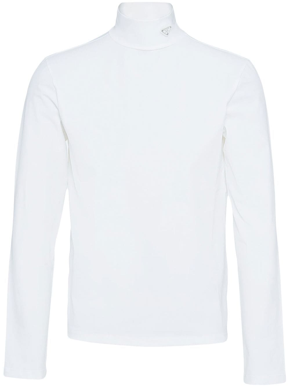 Prada T-shirt met logoplakkaat - Wit