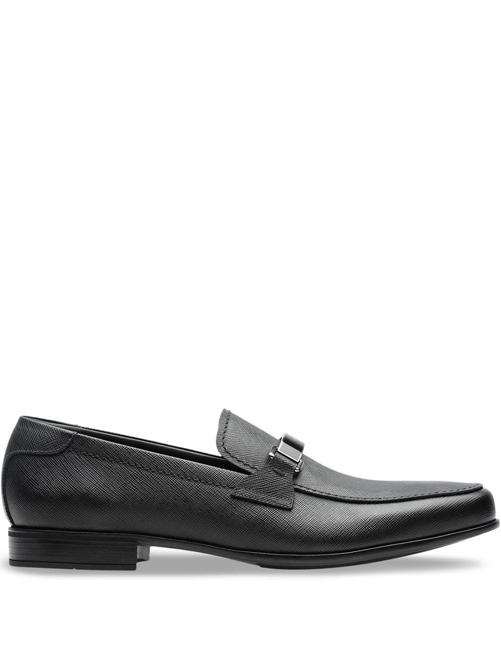 Prada loafers van Saffiano leer - Zwart